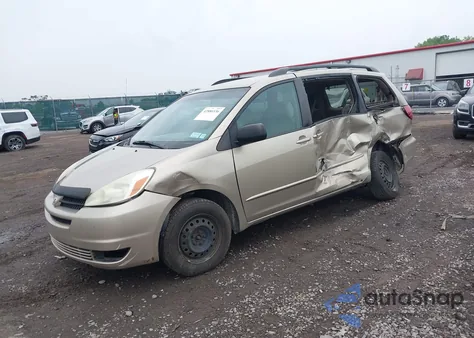 2004 Toyota Sienna Ce/Le z USA, uszkodzony, nr VIN 5TDZA23C74S214900